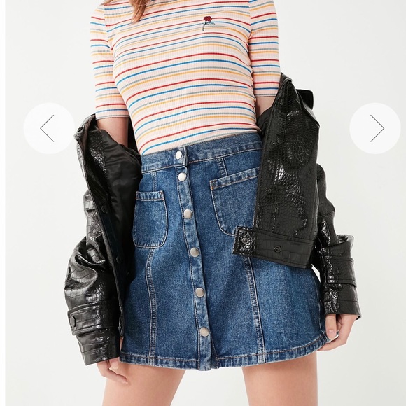 Urban Outfitters Dresses & Skirts - (HOST PICK)Urban outfitters Denim Button Skirt